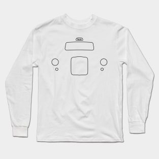 London black cab taxi Fairway FX4 outline graphic (black) Long Sleeve T-Shirt